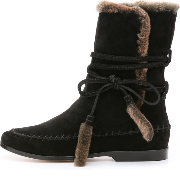 Cynthia Vincent Hustle Shearling Moccasin Boot - Picture 6 of 8